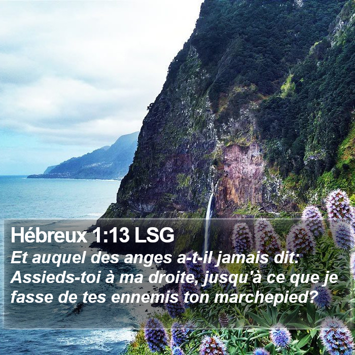 Hébreux 1:13 LSG Bible Study