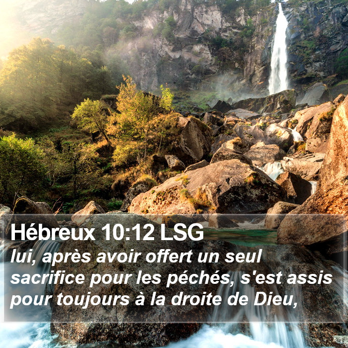 Hébreux 10:12 LSG Bible Study