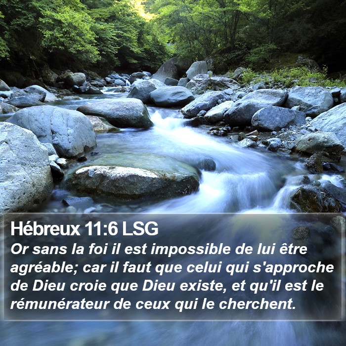 Hébreux 11:6 LSG Bible Study