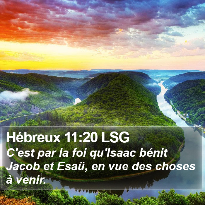 Hébreux 11:20 LSG Bible Study