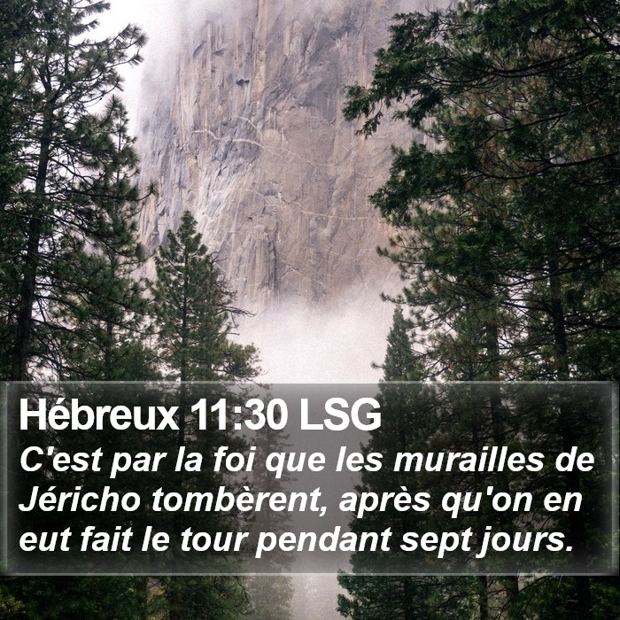 Hébreux 11:30 LSG Bible Study