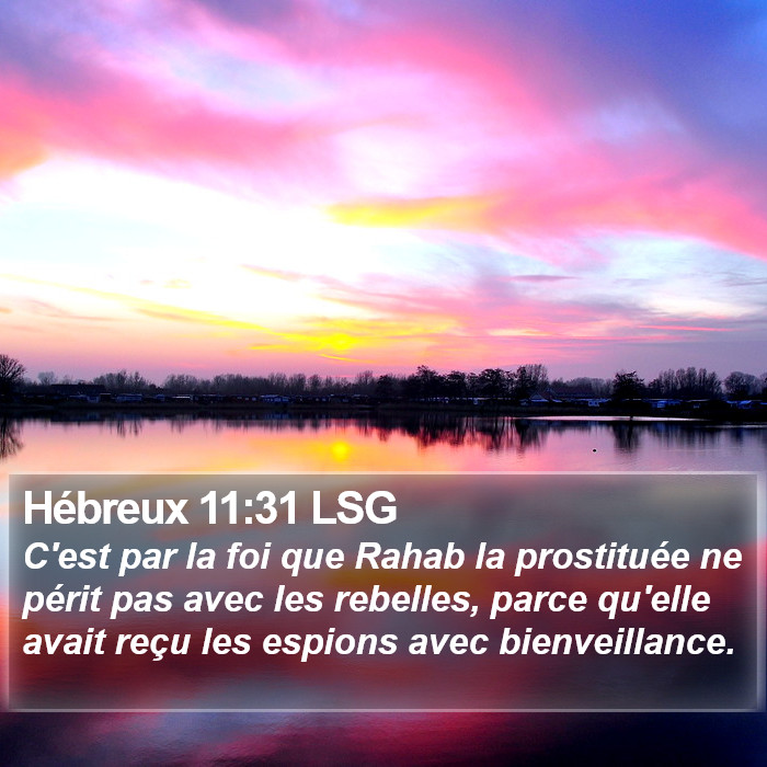 Hébreux 11:31 LSG Bible Study