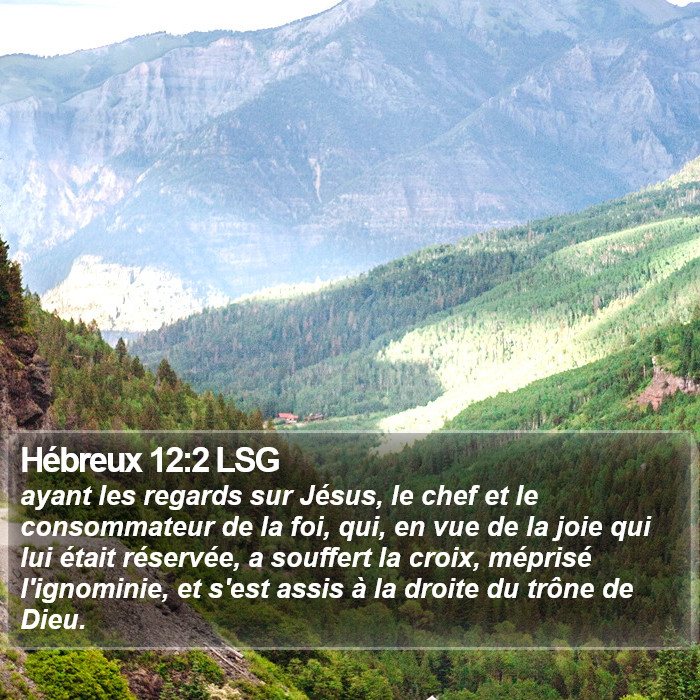 Hébreux 12:2 LSG Bible Study