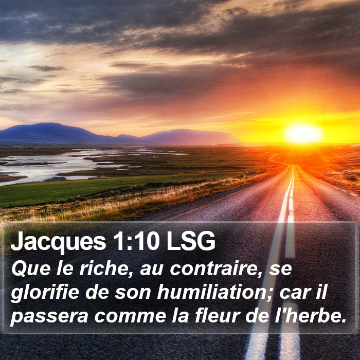 Jacques 1:10 LSG Bible Study