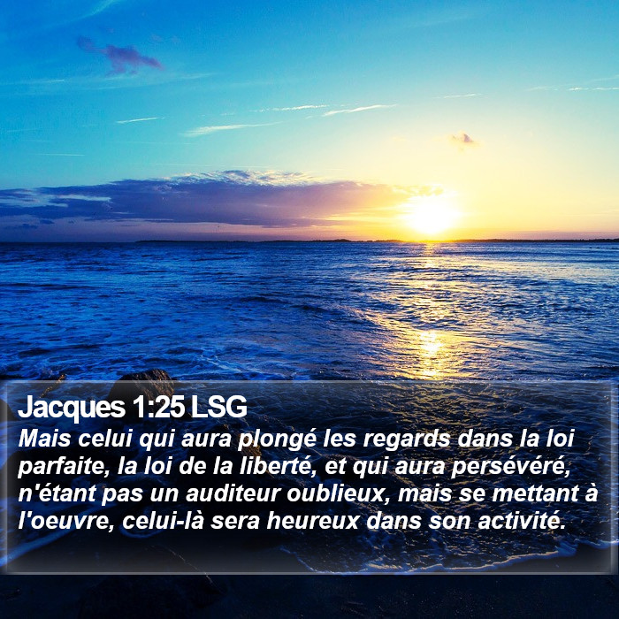 Jacques 1:25 LSG Bible Study