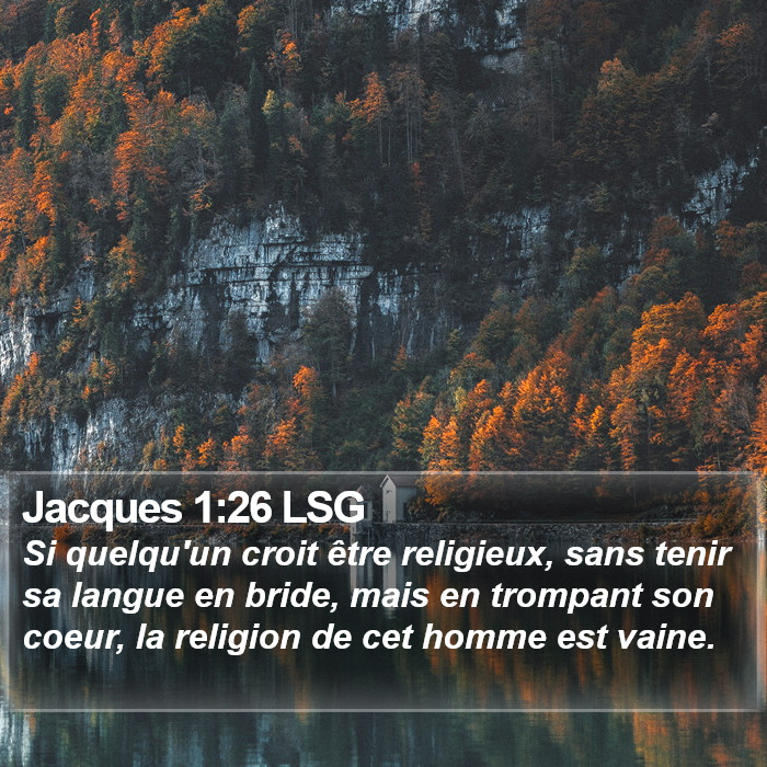 Jacques 1:26 LSG Bible Study