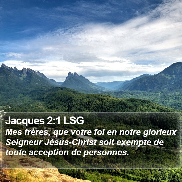 Jacques 2:1 LSG Bible Study