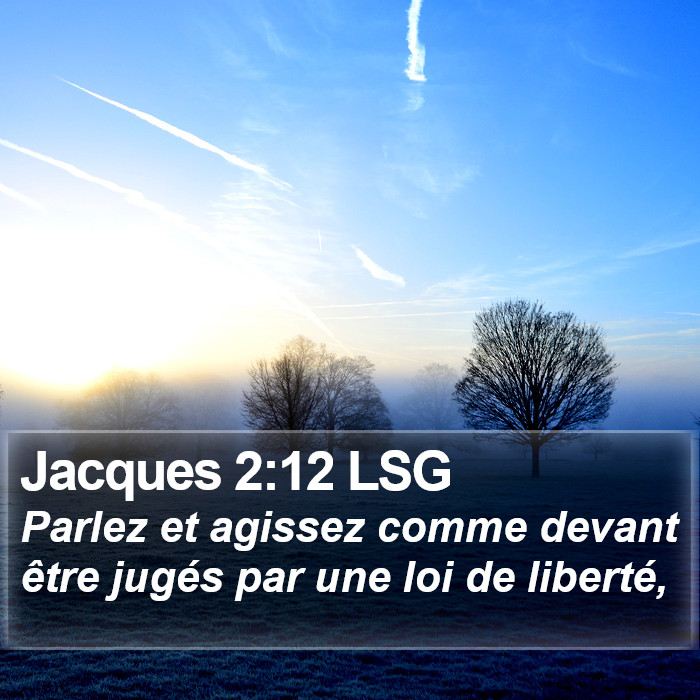 Jacques 2:12 LSG Bible Study