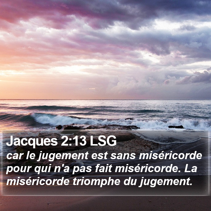 Jacques 2:13 LSG Bible Study