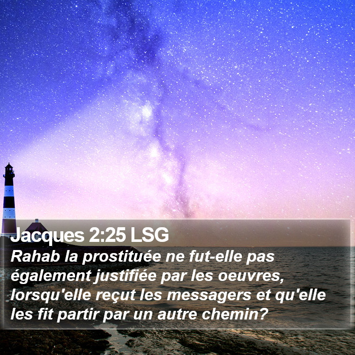 Jacques 2:25 LSG Bible Study