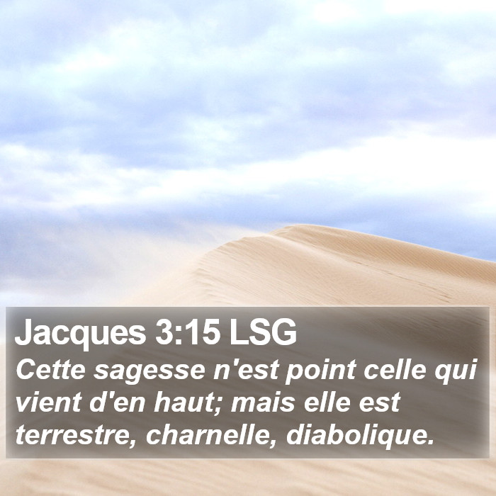 Jacques 3:15 LSG Bible Study