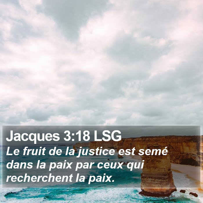 Jacques 3:18 LSG Bible Study