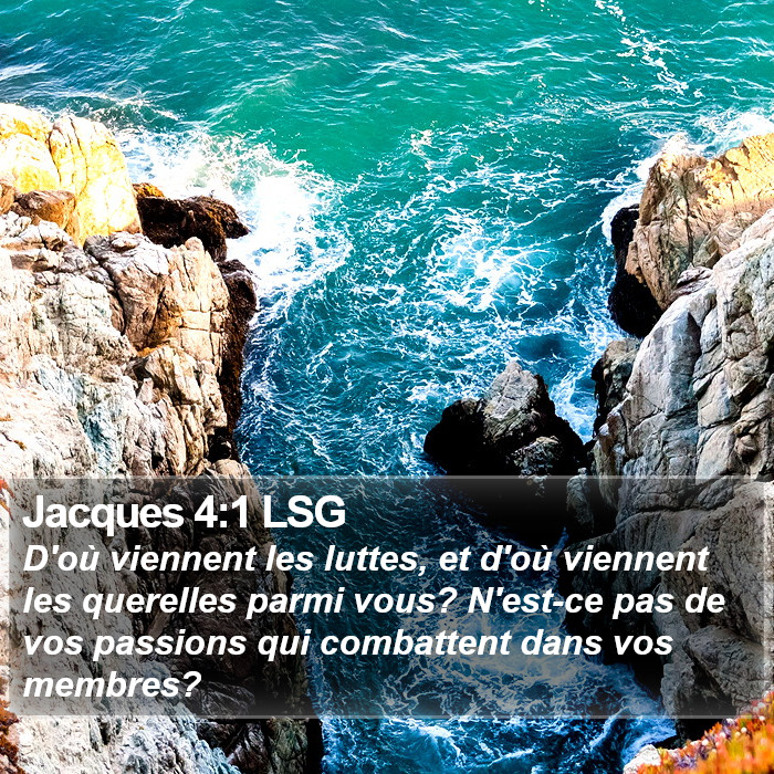 Jacques 4:1 LSG Bible Study