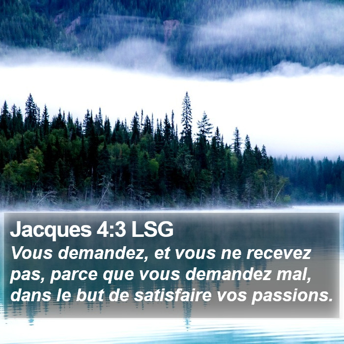 Jacques 4:3 LSG Bible Study
