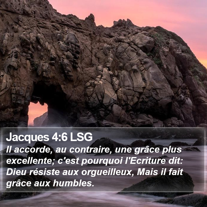 Jacques 4:6 LSG Bible Study