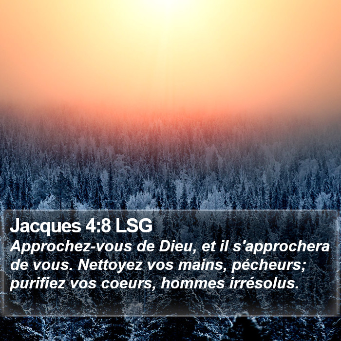Jacques 4:8 LSG Bible Study