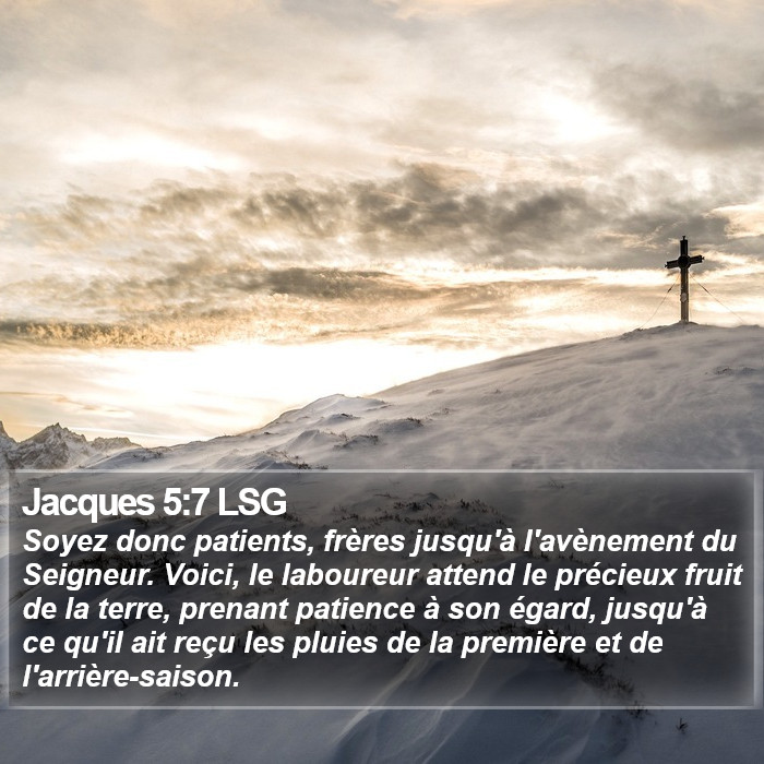 Jacques 5:7 LSG Bible Study