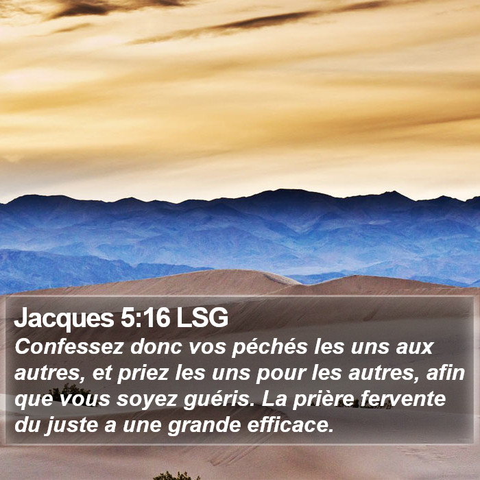 Jacques 5:16 LSG Bible Study