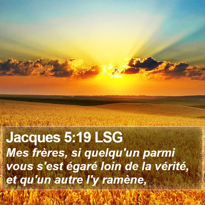 Jacques 5:19 LSG Bible Study