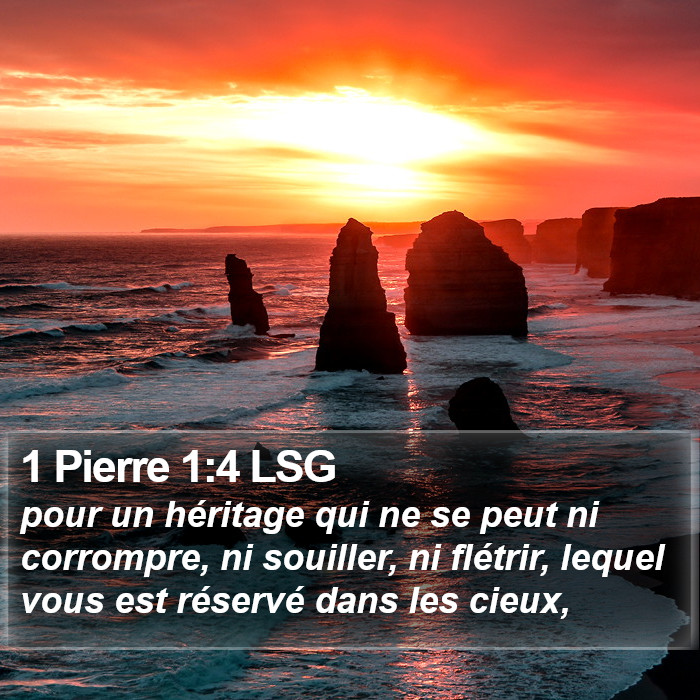 1 Pierre 1:4 LSG Bible Study