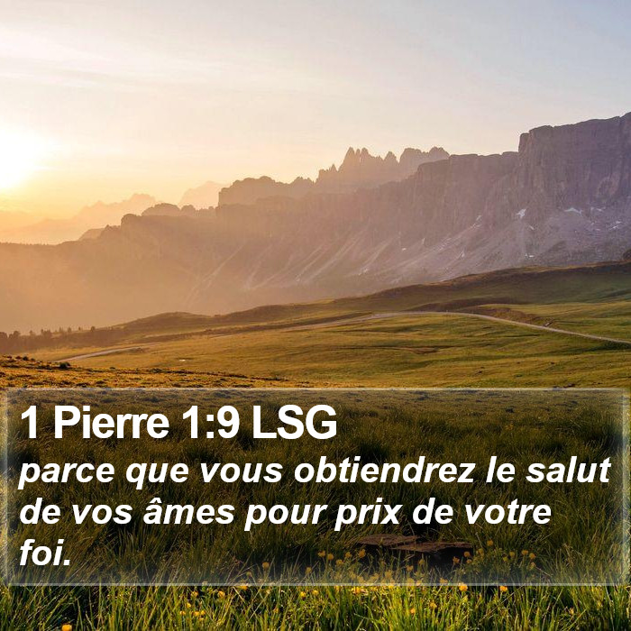 1 Pierre 1:9 LSG Bible Study