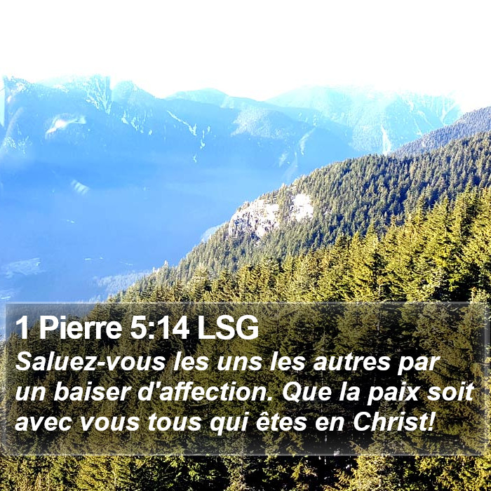 1 Pierre 5:14 LSG Bible Study