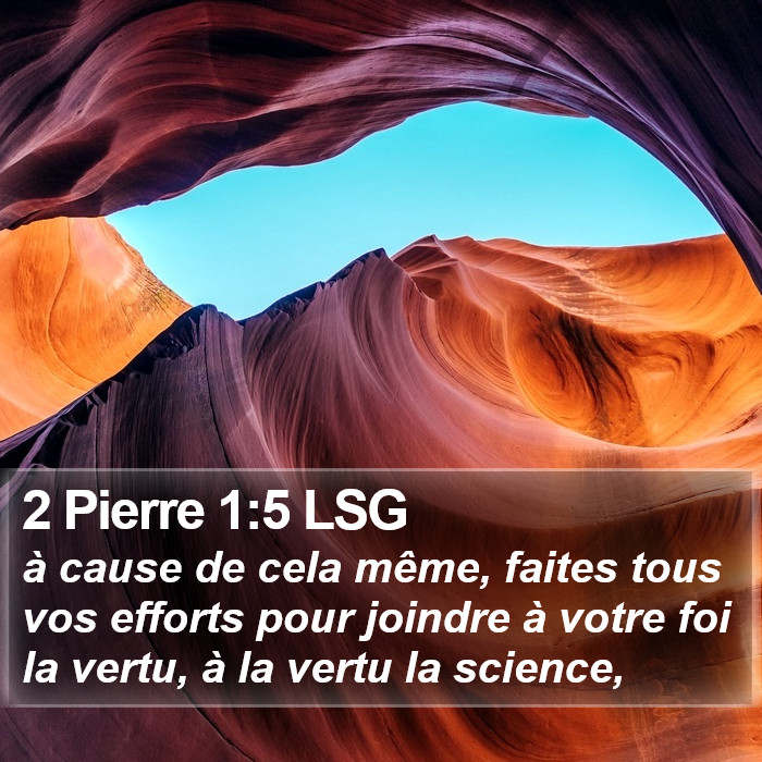 2 Pierre 1:5 LSG Bible Study