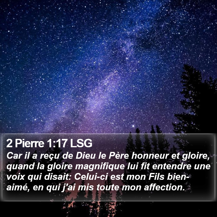 2 Pierre 1:17 LSG Bible Study