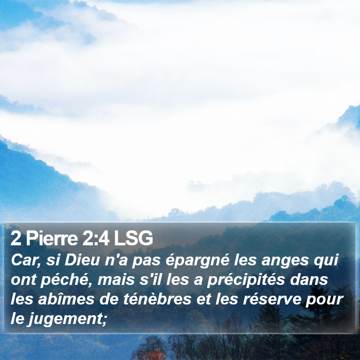 2 Pierre 2:4 LSG Bible Study