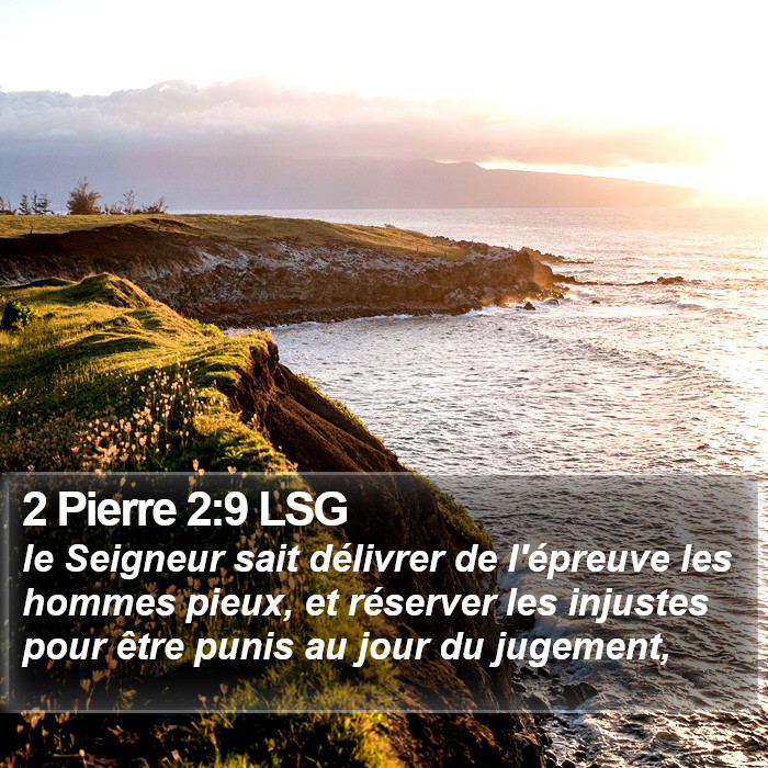 2 Pierre 2:9 LSG Bible Study