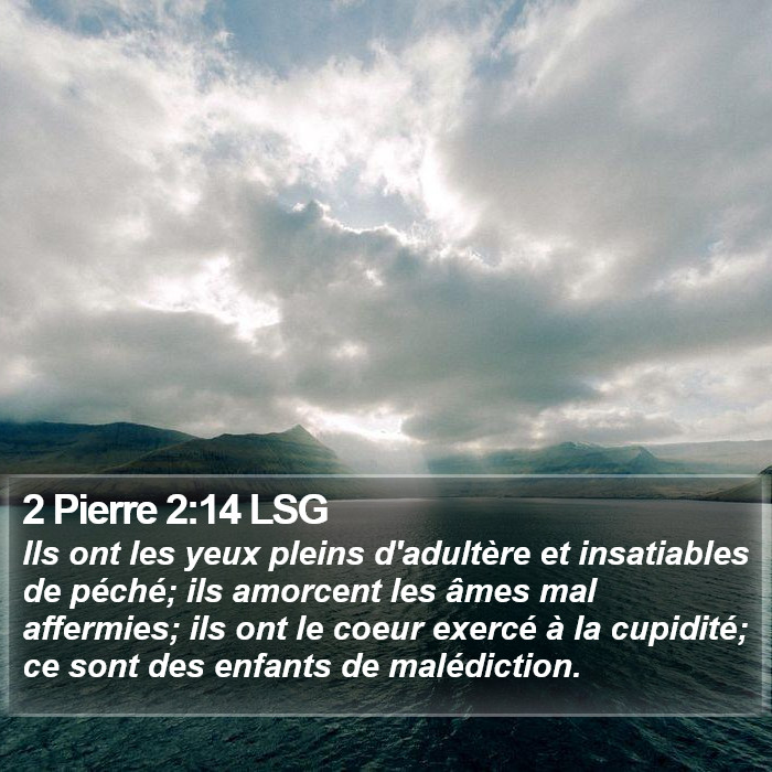 2 Pierre 2:14 LSG Bible Study