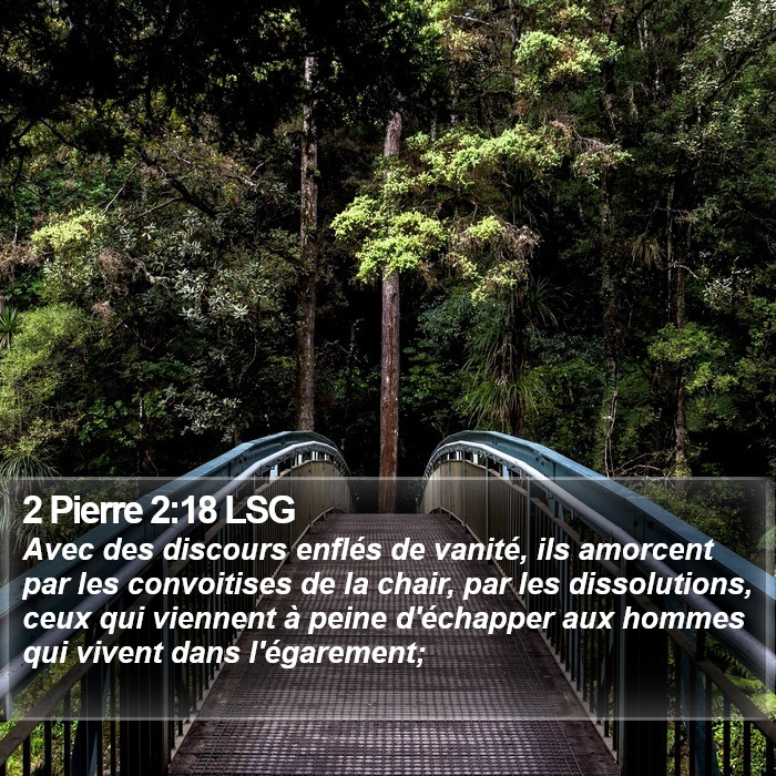 2 Pierre 2:18 LSG Bible Study