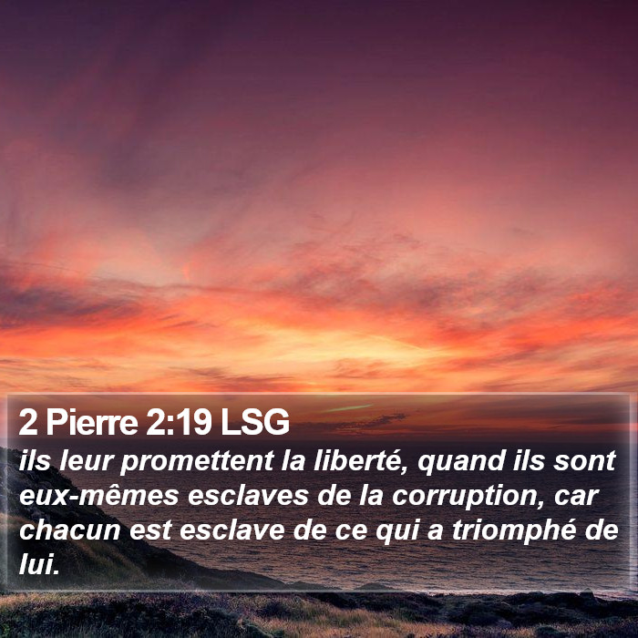 2 Pierre 2:19 LSG Bible Study