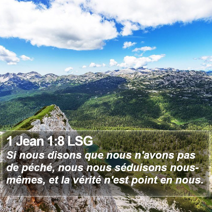 1 Jean 1:8 LSG Bible Study