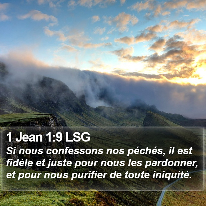 1 Jean 1:9 LSG Bible Study