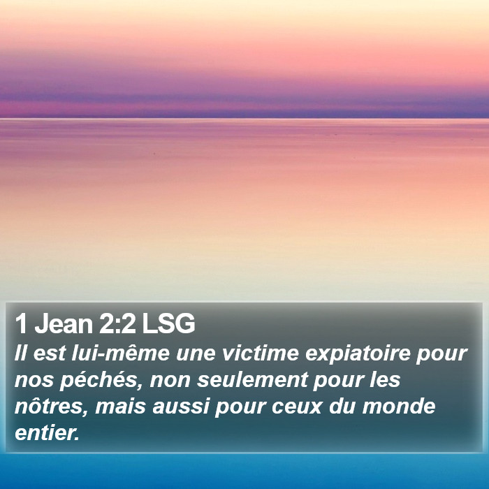 1 Jean 2:2 LSG Bible Study