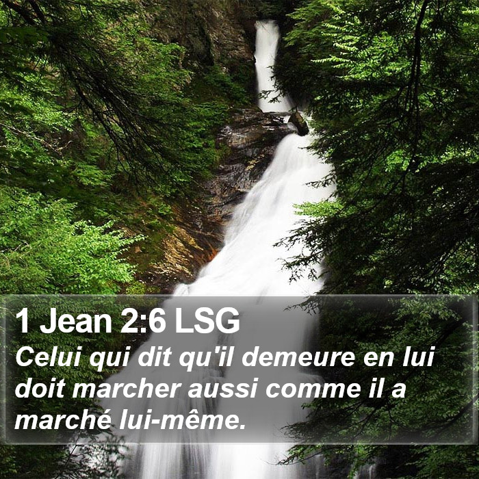 1 Jean 2:6 LSG Bible Study