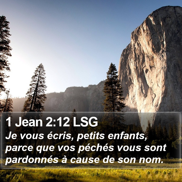 1 Jean 2:12 LSG Bible Study