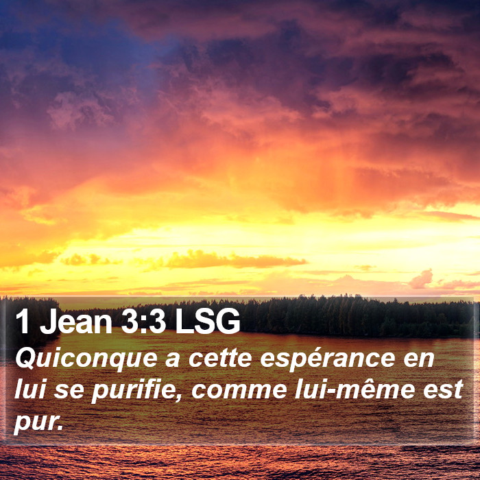 1 Jean 3:3 LSG Bible Study