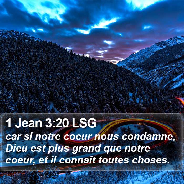 1 Jean 3:20 LSG Bible Study