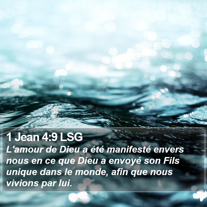 1 Jean 4:9 LSG Bible Study