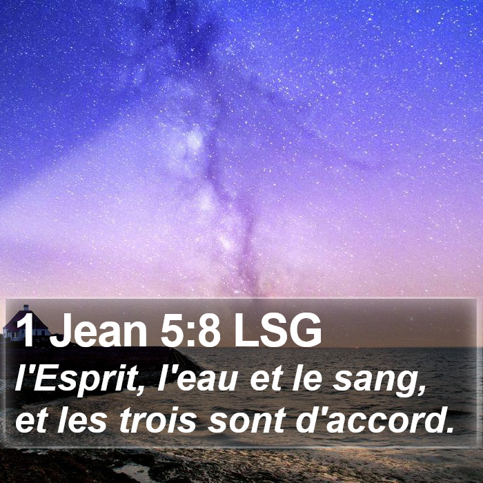 1 Jean 5:8 LSG Bible Study