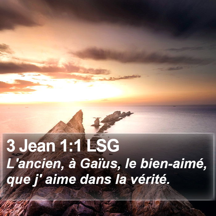 3 Jean 1:1 LSG Bible Study