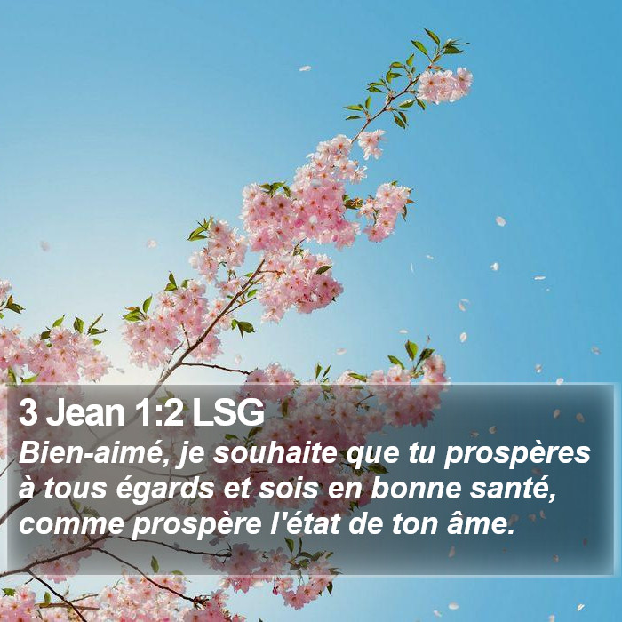 3 Jean 1:2 LSG Bible Study