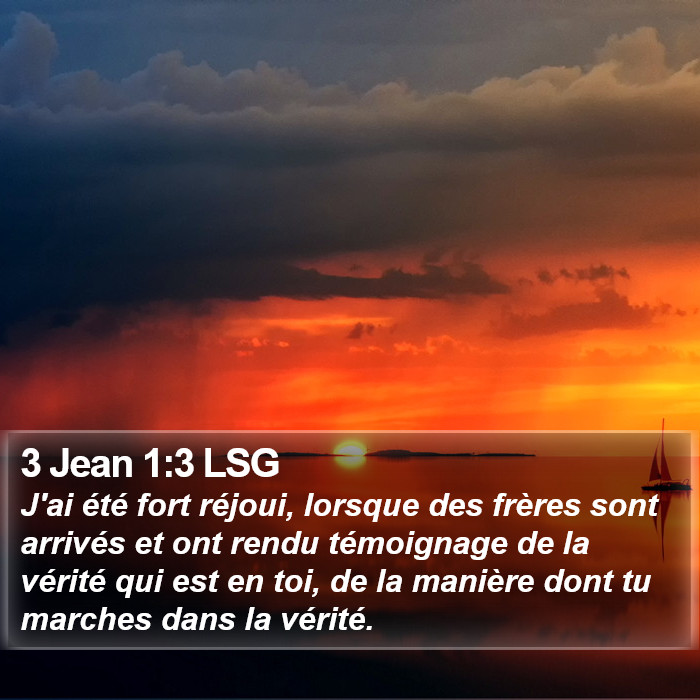 3 Jean 1:3 LSG Bible Study