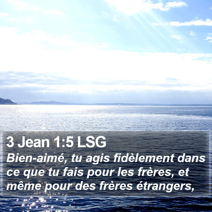 3 Jean 1:5 LSG Bible Study