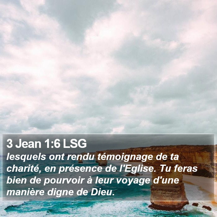 3 Jean 1:6 LSG Bible Study