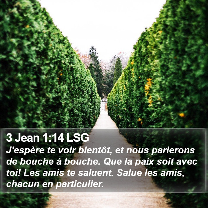 3 Jean 1:14 LSG Bible Study