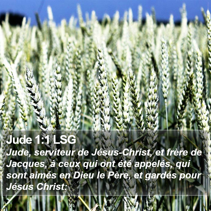 Jude 1:1 LSG Bible Study