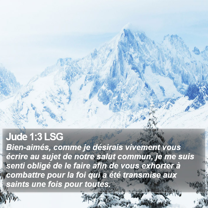 Jude 1:3 LSG Bible Study